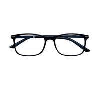 Occhiali da Lettura Zippo®, Realizzati con Montatura dalle Linee Morbide, Ideale per Uomo e Donna, Diottria +2.00, Montatura Sottile Color Nero