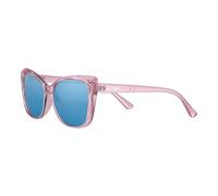 Zippo Occhiali da Sole, Donna, Montatura Rosa Trasparente e Lenti Azzurre, Polarizzati, Design Classico, Struttura in Policarbonato, Lenti in Acrilico, Grado di Protezione Uv400