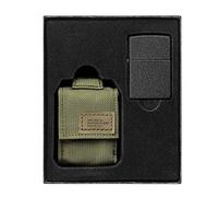 Zippo OD - Set regalo con custodia tattica verde e accendino antivento nero