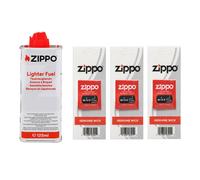 Zippo Original Sets Accendino Fluido Flints Wick Wick Feltro di cotone