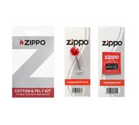 Zippo Original Sets Accendino Fluido Flints Wick Wick Feltro di cotone
