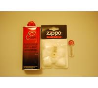 Zippo Originale Set - 6 Selci X 2 Stoppini / Flint 1 Gas