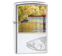Zippo Pescatore II accendisigari, Cromo, Taglia Unica