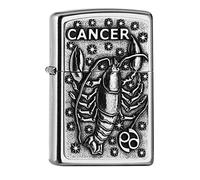 Zippo PL 207 Cancer Tierkr. V19 Accendino, Ottone, Design, 5,83,81,2, 72 unità