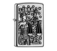 Zippo PL 207 Libra Tierkr. V19 Accendino, Ottone, Design, 5,83,81,2
