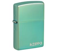 Zippo PVD Green con Logo, Lighter Unisex-Adulto, One Size