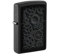 Zippo Ricaricabile Antivento Made In Usa Nel Box Regalo Nero Unisex