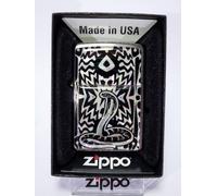 Zippo "SERPENTE" - Design In Perlmutt - Molto Elegante - Nuovo & Ovp