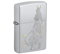 Zippo Silver Asso Diavoletta donna Ace Devil Made in USA ACCENDINO RICARICABILE idea regalo