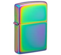 Zippo Accendino Antivento Spectrum Plain Slim Disegno Compatto Multicolor Ricari