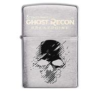ZIPPO Tom Clancy's Thost Recon, Accendisigari ricaricabili con finitura cromata satinata, in confezione regalo di alta qualità