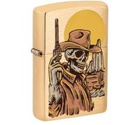 Zippo Accendino Wild West Skeleton 60006579 – originale con teschio da cowboy