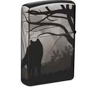 Zippo Wolf 3d Lupo 360 Gradi Nero Unisex 49188