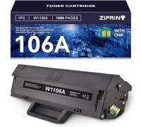 ZIPRINT 106A toner compatibile for HP 106A W1106A per toner hp Laser mfp 137fnw/137fwg/135a/135w/135wg/135r/107a/107w/107r(1 nero)
