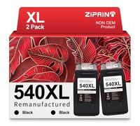 ZIPRINT PG-540 XL Nero Compatibile per Canon 540 PG-540XL per Canon TS5150 TS5151 MG3650 MG3650s MG4250 MG3150 MG3250 MX475 (2 nero-pack)