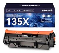 ZIPRINT W1350X Toner di ricambio per HP 135X W1350X W1350A Toner per HP Laserjet M209 M209dw MFP M234 M234dw M234sdw M234sdn (1 nero, senza chip)