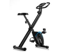 ZIPRO Cyclette da Casa Pieghevole con Magnetica Regolabile 8 Livelli, Sensori delle Pulsazioni, Display LCD e Sellino Comodo, Ciclette Silenziosa per Allenamento Cardio, Cyclette da Camera (Future X)