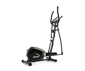 Zipro Neon Magnetico Crosstrainer per Uso Domestico Fino a 120 kg - Trainer ellittico a 8 Livelli di Resistenza con Computer per misurare Le pulsazioni, Le Calorie, la Distanza, la velocità - in Nero