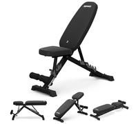 ZIPRO Panca Pieghevole Multifunzionale per Allenamento - Sollevamento Pesi, Fitness, Sit Up - Attrezzi per Casa o Palestra