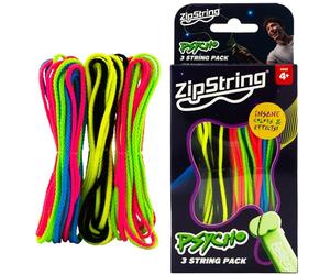ZipString Luma - Confezione di corde di ricambio per lanciacorda, si illuminano al buio, per bambini e adulti, per carro armato di squali