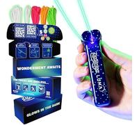 ZipString Luma - Giocattolo Lanciatore di Corde Fosforescente, virale per Bambini e Adulti, Giocattolo Ricaricabile Fresco, Verde cosmico con Cerniera (Si Illumina al Buio)