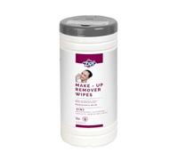 ZIPY Salviettine umidificate struccanti struccanti - Salviette viso - Formula all'acido ialuronico - Confezione da 55 (19 x 16 cm)