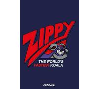 Zipy - The World's Fastest Koala Notebook: Matte Finish Cover, Diary, 6x9 120 Pages, Planner, Lined College Ruled Paper, Journal