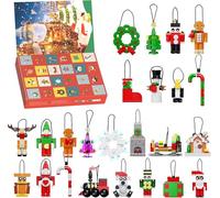 ZIQILIGHTING Calendario Dell'Avvento di Natale 2024 Giocattolo, Set di Giocattoli per Ornamenti Natalizi con Babbo Natale, Decorazioni, Regalo da Esposizione per Bambini, Ragazzi e Ragazze (570PCS)