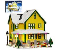 ZIQILIGHTING Kit di costruzione della casa di Natale, casa di neve del film di storie, regalo da esposizione per ragazzi, ragazze e adulti (1367 pezzi)