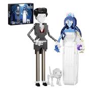 ZIQILIGHTING Set di mattoncini per la costruzione della Sposa Cadavere - Giocattoli da costruzione di Halloween Victor ed Emily, regalo per gli appassionati di film horror adulti (616 PCS)
