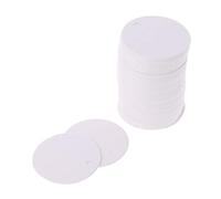 ZIRAN 100X Blank Kraft Paper Hang Tags Bomboniera Prezzo Etichetta Regalo Carta Regalo 3.5Cm Etichetta Tonda in Bianco Bianca