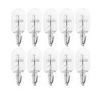 ZIRAN 10Pcs T5 W5W Colore Bianco 1.2W 194 501 Lampadina alogena con Cunei Laterali Lampada per Strumento con Sorgente Luminosa per Auto