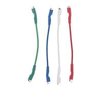 ZIRAN 4PCS Universal Silver Leads Wire Header Wire Cable 50mm per 1.2-1.3mm Pins Giradischi Phono Headshell Braccio