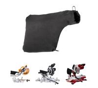 Ziranee Sacchetto Antipolvere per Troncatrice 255 Modello,Borsa Antipolvere per Sega Mitra Borsa per Segatura Nera con Cerniera e Supporto per Filo per Polvere all'Interno di 255 Accessori