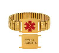 Zircobic Gioiello Medico di Emergenza | Bracciale di Allerta Allergie con Simbolo ICE a Accesso Rapido | Essenziale in Emergenze e per Uso Quotidiano, Design Ipoallergenico Confortevole