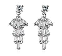 Zircon Crystal Ear Cuff Leaf Earrings for Women Piercing Earrings Fine Wjewelry