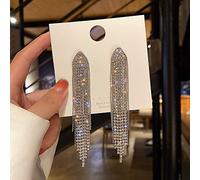 Zircone inlaiid -Color Heart Long Orecchini di nappa gioielli per il regalo di compleanno delle donne