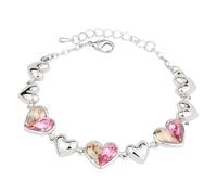 Zircone Tennis Catena Braccialetti Compleanno San Valentino Gioielli Per Le Donne Perline Laye Collana, Misura unica, Alluminio, Nessuna pietra preziosa