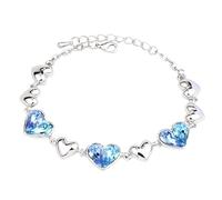 Zircone Tennis Catena Braccialetti Compleanno San Valentino Gioielli Per Le Donne Perline Laye Collana, Misura unica, Alluminio, Nessuna pietra preziosa