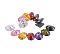 Zirconi cubici 3x5mm a 15x20mm di forma ovale pietra preziosa sciolta per la creazione di gioielli AAA Grade 14 pezzi Zircone cubico, Diamante sintetico Mix Colore sfaccettato Forniture di pietra
