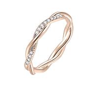 Zirconia Mujer Anillos Donne Moda Femminile Per Le Donne Anelli Alla Moda Anelli Set di Gioielli per Ragazze Adolescenti, 6, Rame, Non pietra preziosa