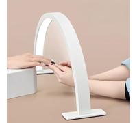 ZIRIKEDAI Lampada da tavolo a mezza luna per una perfetta illuminazione da salone e per l'artigianato, elegante luce semicircolare per nail art e progetti fai da te, soluzione di illuminazione ideale
