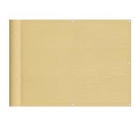 ZIRLANLV Schermo per Balcone, Parabrezza in Tessuto Impermeabile Resistente Ai Raggi Ultravioletti con Occhielli in Alluminio, Applicabile a Balcone, Giardino e Spazio Esterno (Sabbia #222)