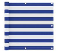 ZIRLANLV Schermo per Balcone, Parabrezza in Tessuto Impermeabile Resistente Ai Raggi Ultravioletti con Occhielli in Alluminio, Applicabile a Balcone, Giardino e Spazio Esterno (Bianco e Blu #57)