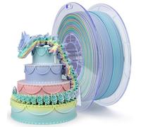 ZIRO Filamento per Stampante 3D, Multicolore Opaco Filamento PLA 1.75mm