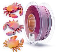 ZIRO Filamento PLA Opaco Multicolore 1.75 mm, Opaco Coestrusione Tricolore Filamento per Stampante 3D 1kg, Precisione Dimensionale +/-0.03mm, Foresta di aceri