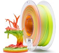ZIRO Gradiente Opaco Filamento PLA 1.75mm, Filamento Opaco Multicolore per Stampanti 3D, Precisione Dimensionale +/-0.03mm, Bobina da 1kg, Tropicale