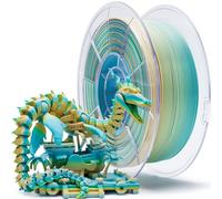 ZIRO Gradiente Opaco Filamento PLA 1.75mm, Filamento Opaco Multicolore per Stampanti 3D, Precisione Dimensionale +/-0.03mm, Bobina da 1kg, Spiaggia