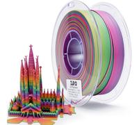 ZIRO Gradiente Opaco Filamento PLA 1.75mm, PLA Opaco Multicolore 1KG | Filamento Opaco Multicolore per Stampanti 3D, Precisione Dimensionale +/-0.03mm, Arcobaleno Blaze