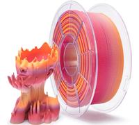 ZIRO Gradiente Opaco Filamento PLA 1.75mm, PLA Opaco Multicolore 1KG | Filamento Opaco Multicolore per Stampanti 3D, Precisione Dimensionale +/-0.03mm, Alba di Pesca